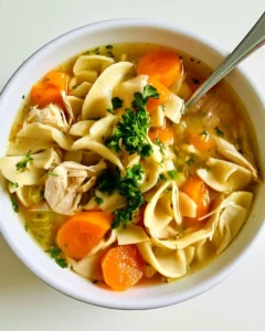 Quick Rotisserie Chicken Noodle Soup