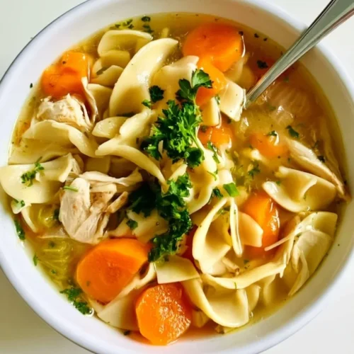 Quick Rotisserie Chicken Noodle Soup