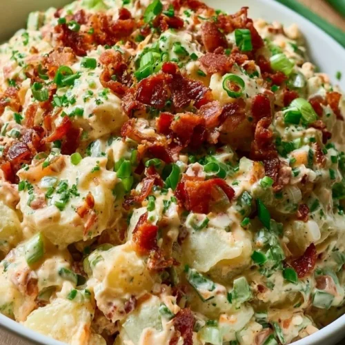 Red Potato Salad with Cheddar and Bacon 2 Red Potato Salad with Cheddar and Bacon