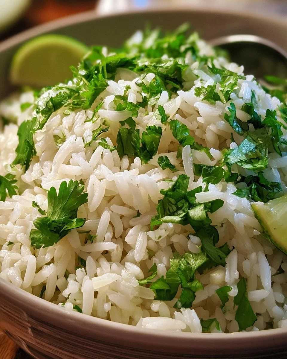 Restaurant Style Cilantro Lime Rice 4 Restaurant Style Cilantro Lime Rice