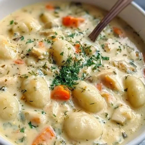Rotisserie Chicken Gnocchi Soup 2 Bowl of rotisserie chicken gnocchi soup