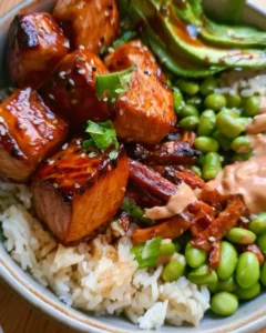 Salmon Teriyaki Bowl