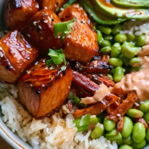 Salmon Teriyaki Bowl 2 Salmon Teriyaki Bowl