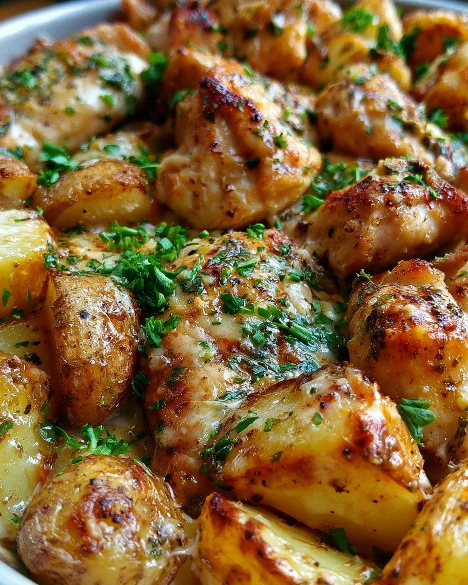 Sheet Pan Garlic Parmesan Chicken and Potatoes