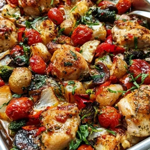 Sheet Pan Italian Chicken and Broccoli 2 Sheet Pan Italian Chicken and Broccoli