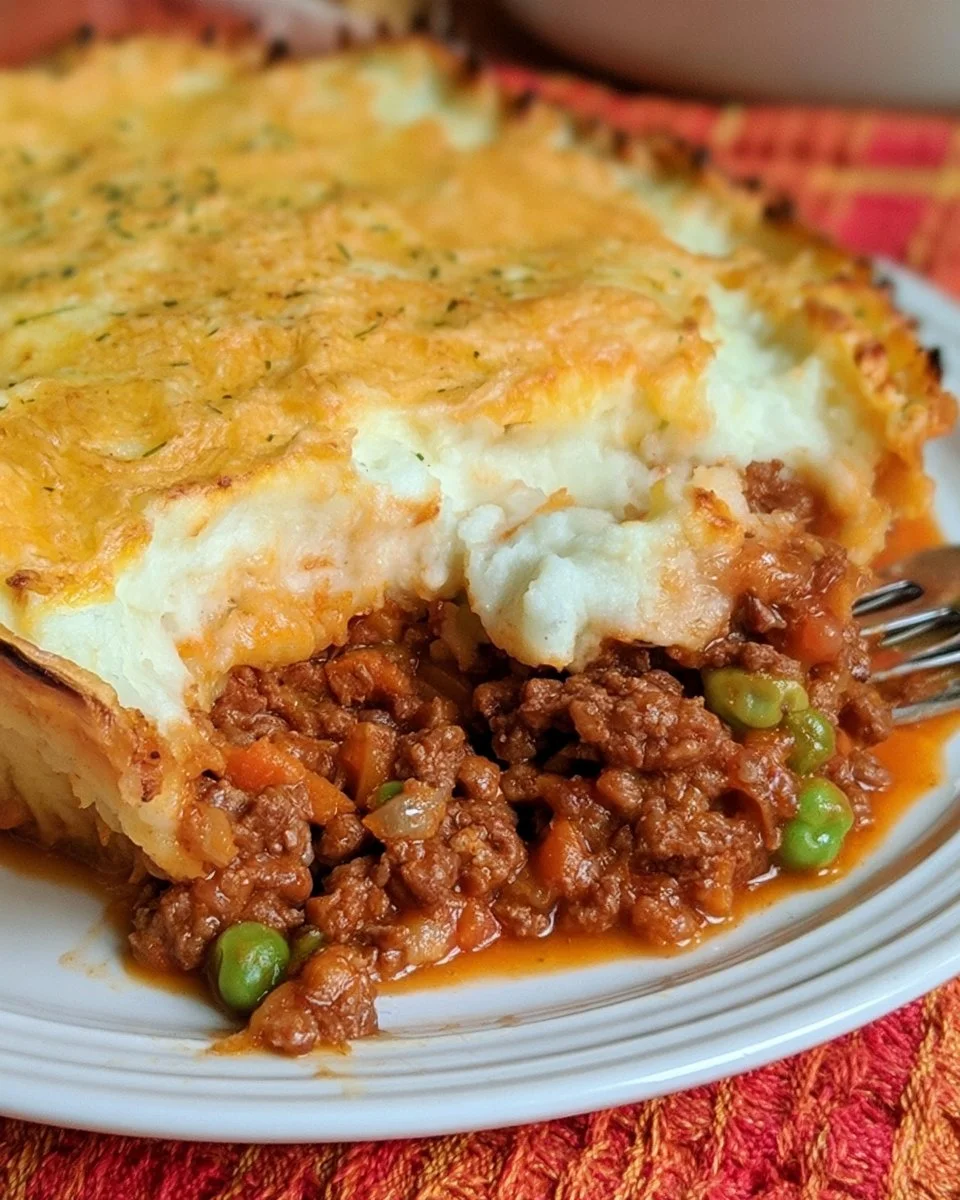 Shepherds Pie with Pie Crust and Cheddar 6 Shepherds Pie with Pie Crust and Cheddar