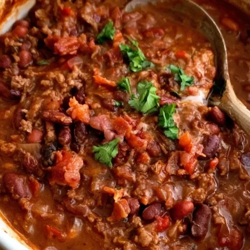 Slow Cooker Chili with Bacon and Kidney Beans 2 Slow Cooker Chili with Bacon and Kidney Beans