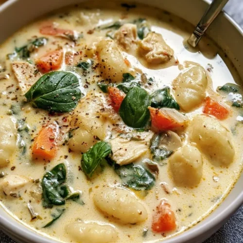 Slow Cooker Chicken Gnocchi Soup with Spinach and Nutmeg 2 Slow Cooker Chicken Gnocchi Soup with Spinach and Nutmeg