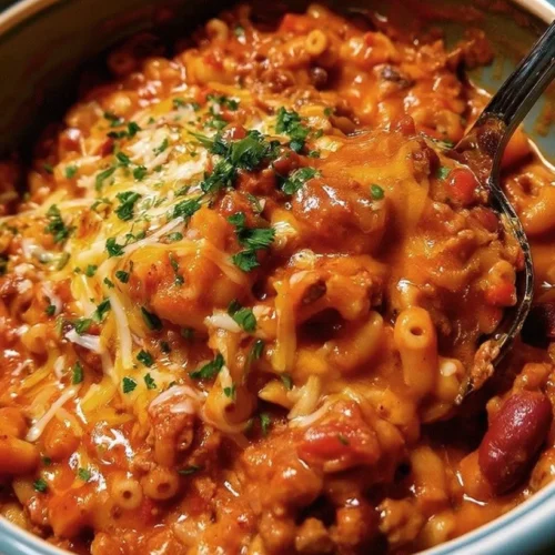 Slow Cooker Chili Mac and Cheese 2 Slow Cooker Chili Mac and Cheese