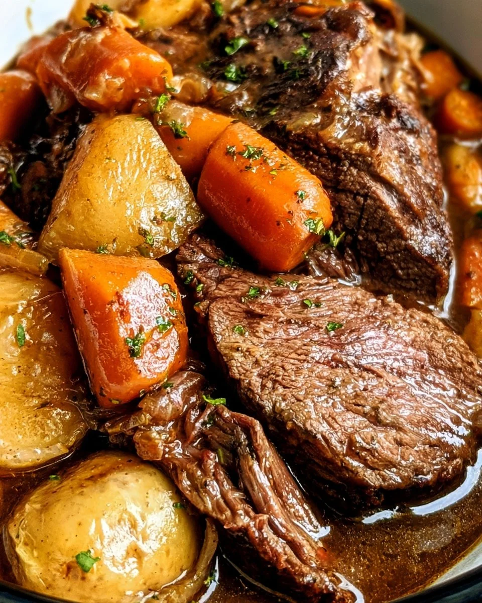 Slow Cooker Rump Roast with Potatoes and Carrots 1 Slow Cooker Rump Roast with Potatoes and Carrots