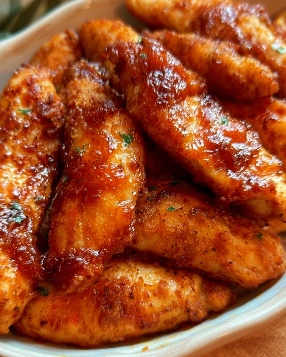 Smoked Paprika Chicken Tenders (Air Fryer, No Breading) 1 Smoked Paprika Chicken Tenders (Air Fryer, No Breading)