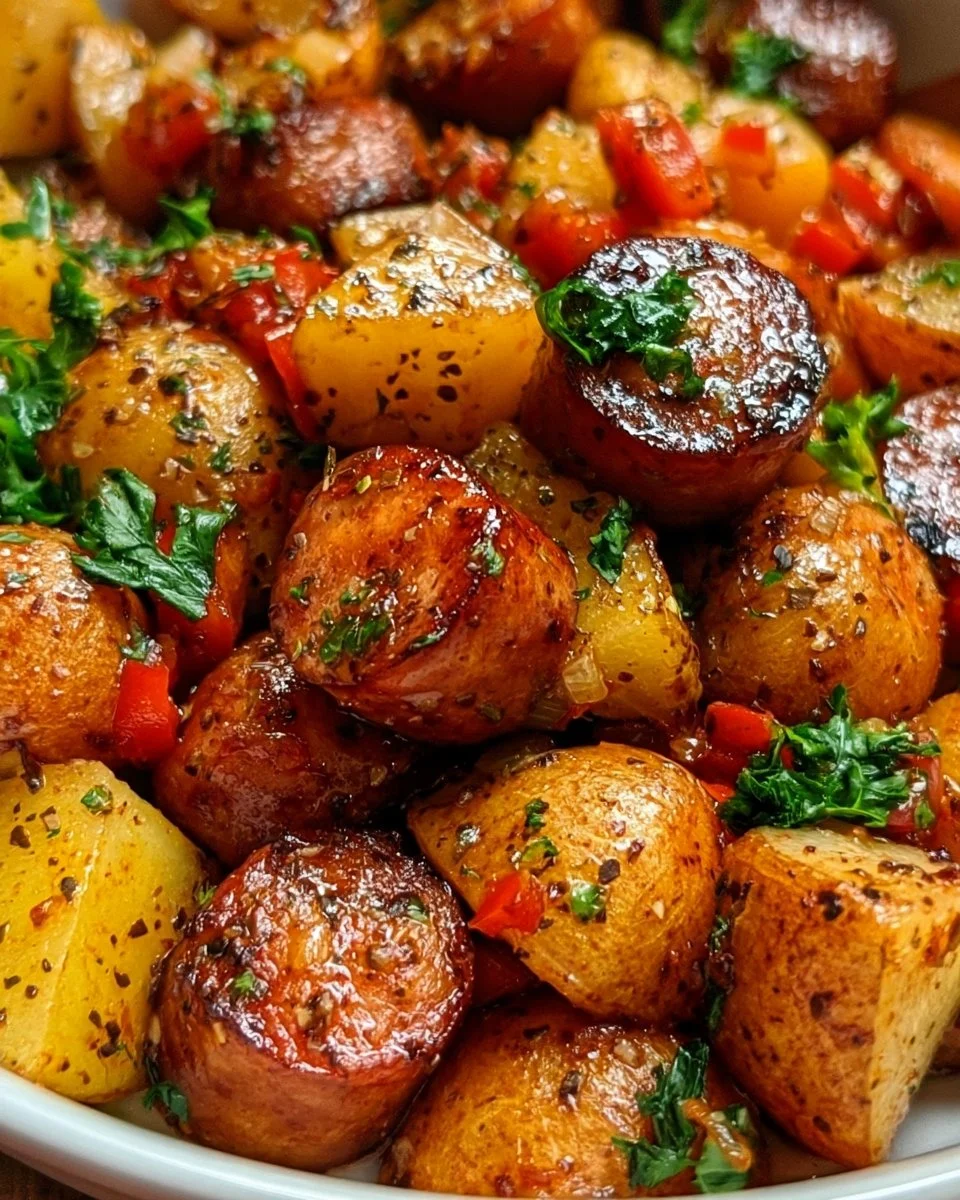 One-Pan Smoked Sausage and Potatoes Skillet