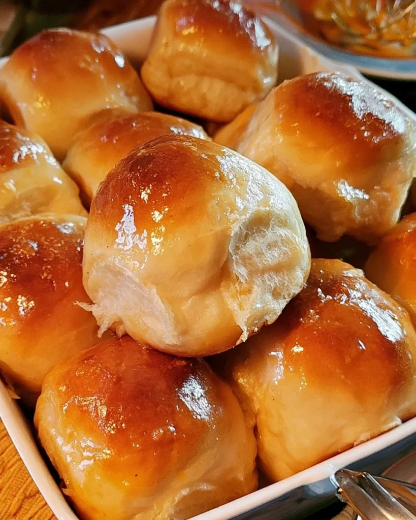 Soft Yeast Dinner Rolls with Cinnamon Honey Butter 2 Soft yeast dinner rolls with whipped cinnamon honey butter