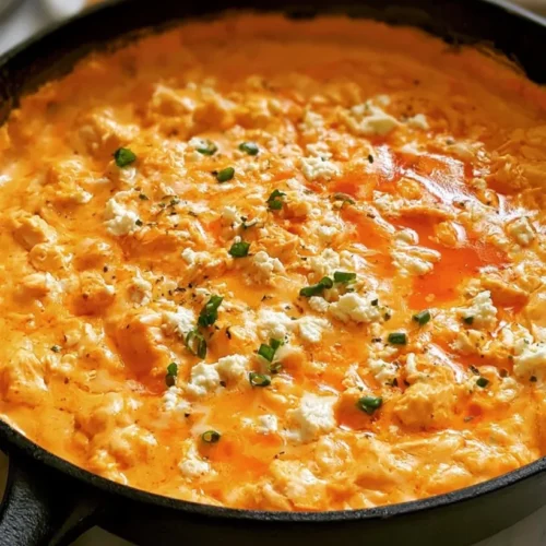 Stovetop Buffalo Chicken Dip with Cream Cheese