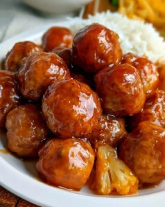 Easy Sweet and Sour Meatballs