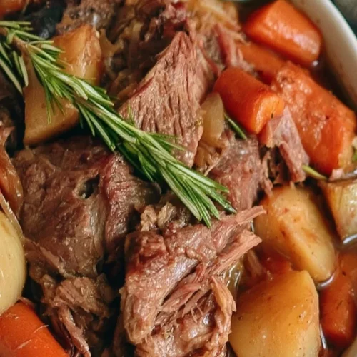 Three Packet Pot Roast with Vegetables 2 Three Packet Slow Cooker Pot Roast with Vegetables