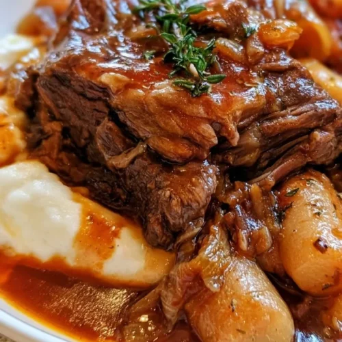 Dutch Oven Pot Roast with Red Wine and Herbs 3 Dutch oven pot roast with carrots, potatoes, and rich gravy